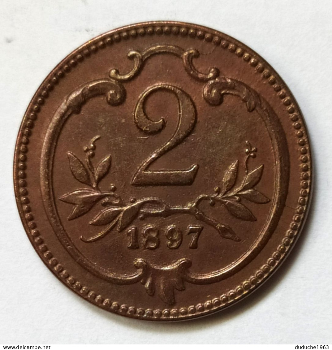 Autriche - 2 Heller 1897 - Austria