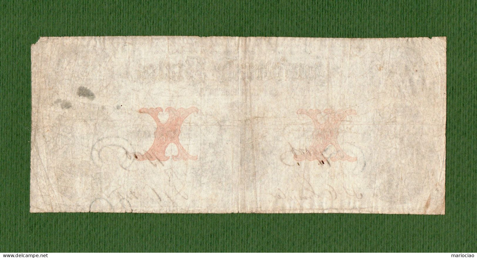 USA Note Civil War Confederate Note  $10 Richmond 1861 EXTREMELY RARE ! N.79006 - Divisa Confederada (1861-1864)