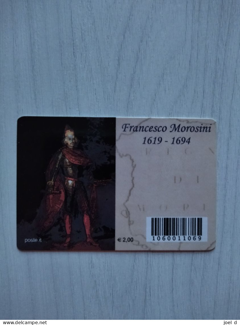 2019 ITALIA FRANCESCO MOROSINI Tessera Filatelica - Philatelistische Karten