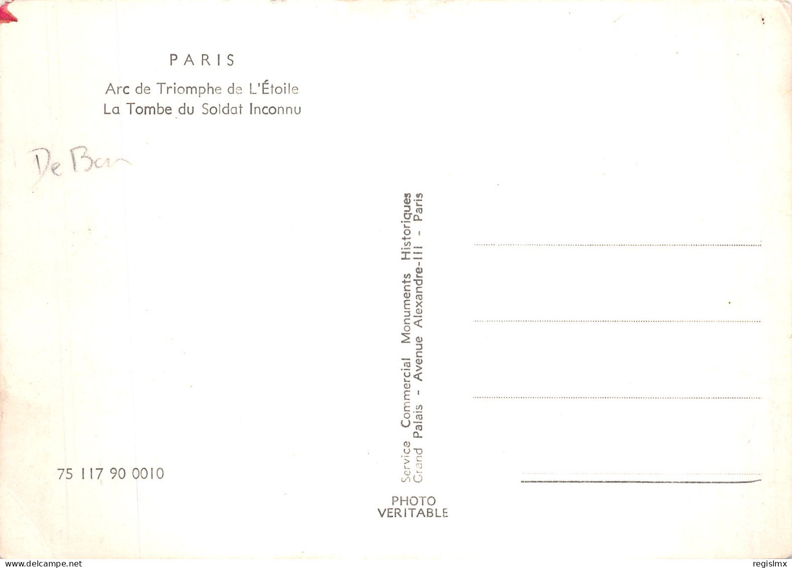 75-PARIS ARC DE TRIOMPHE DE L ETOILE TOMBE DU SOLDAT INCONNU-N°T1081-B/0151 - Arc De Triomphe