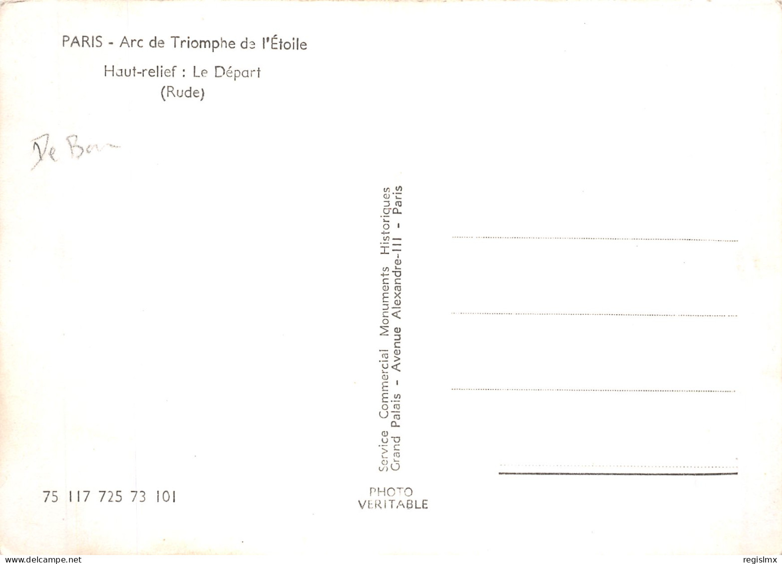 75-PARIS ARC DE TRIOMPHE DE L ETOILE LE DEPART-N°T1081-B/0149 - Triumphbogen
