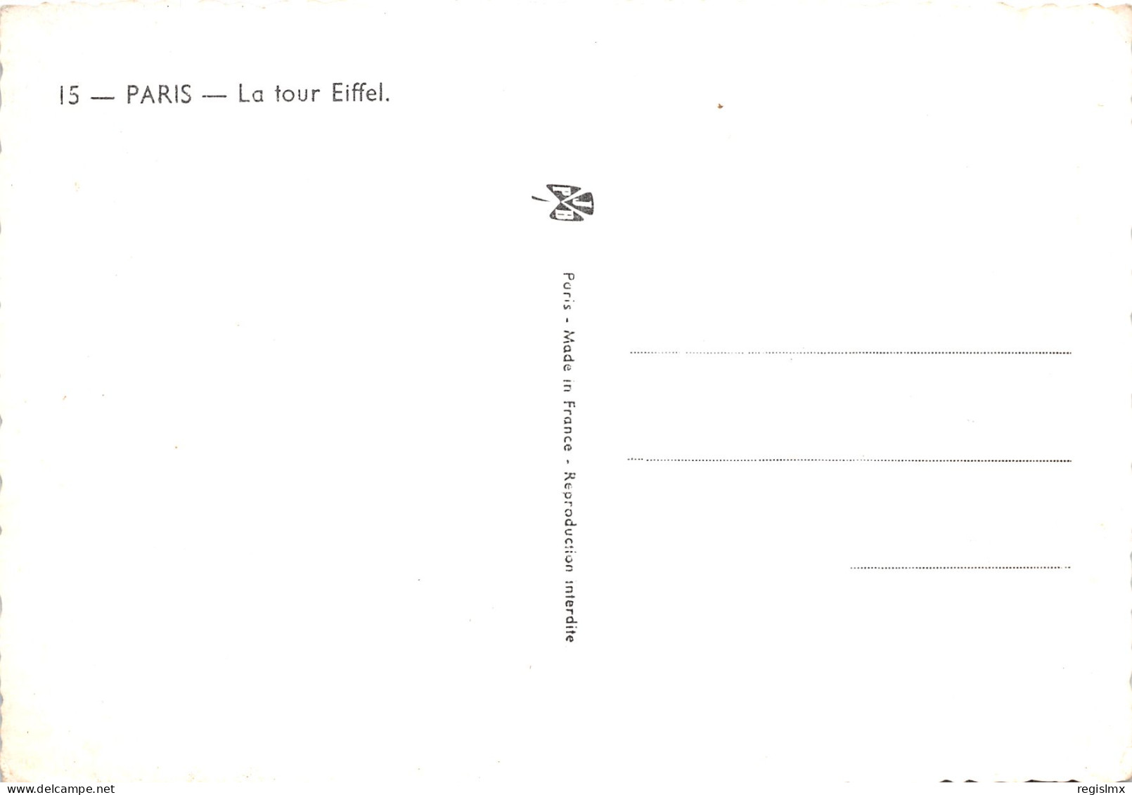 75-PARIS LA TOUR EIFFEL-N°T1081-B/0091 - Eiffeltoren