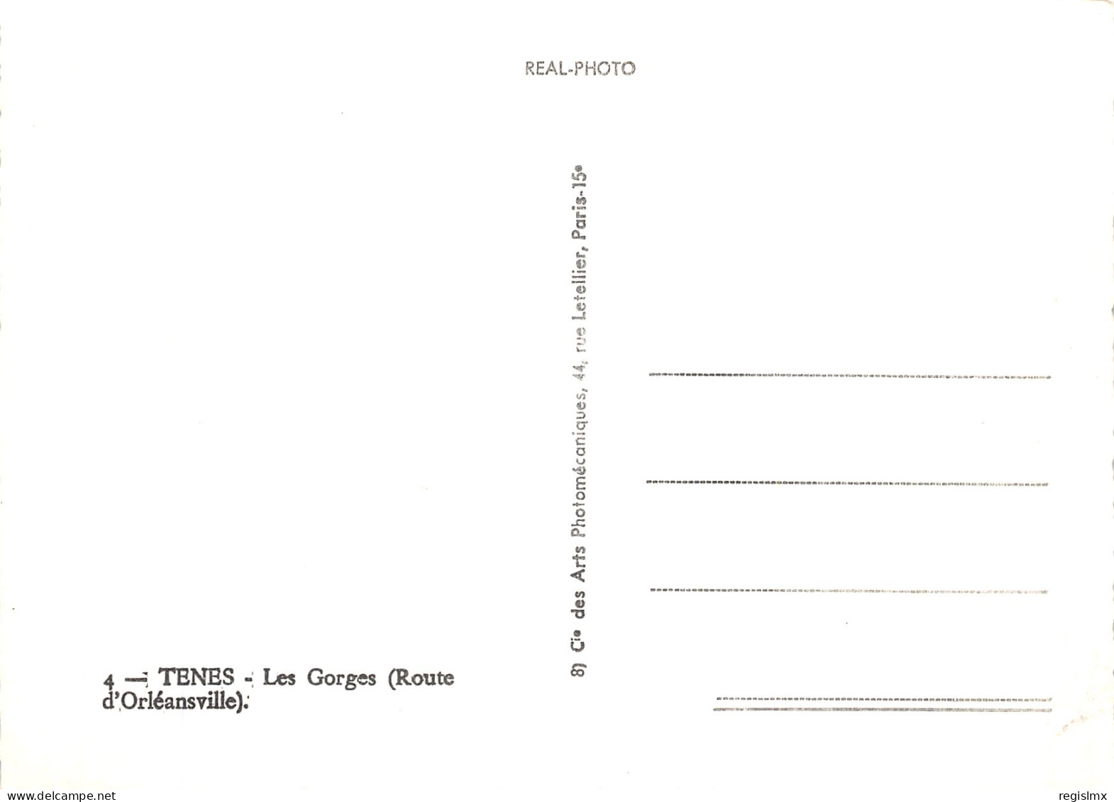 ET-ALGERIE TENES LES GORGES ROUTE D ORLEANSVILLE-N°T1081-E/0113 - Other & Unclassified