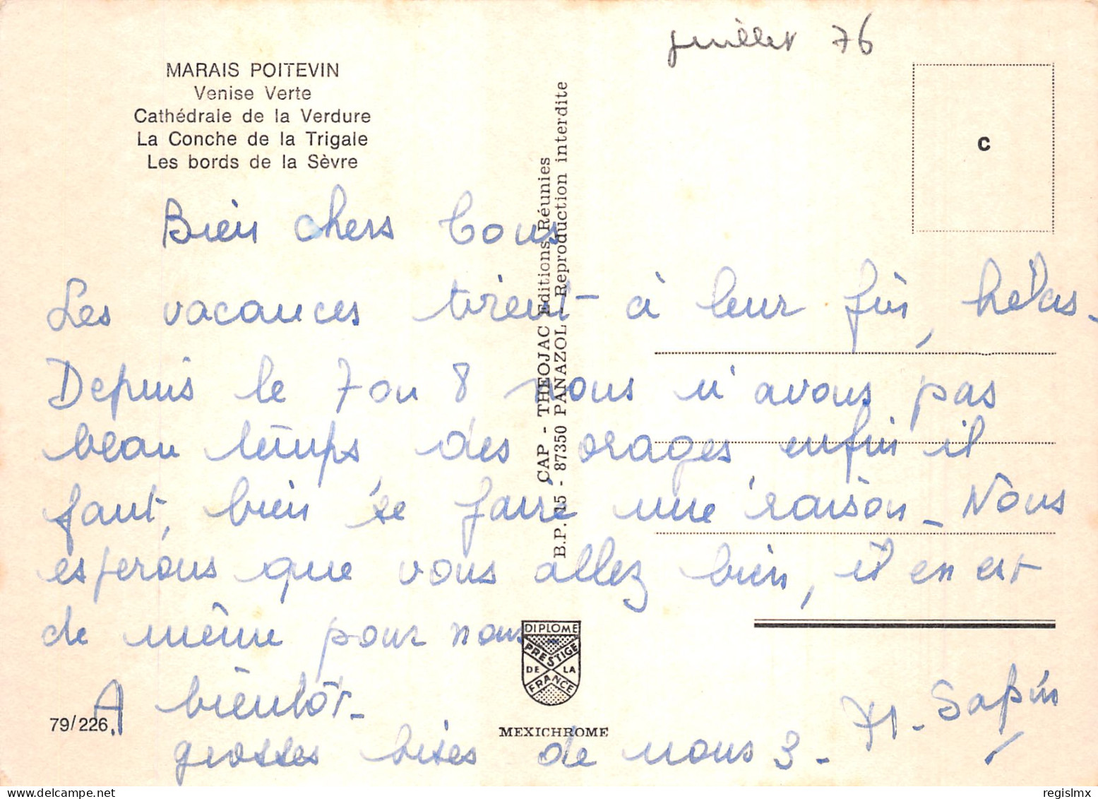79-LE MARAIS POITEVIN LA VENISE VERTE-N°T1082-B/0261 - Autres & Non Classés