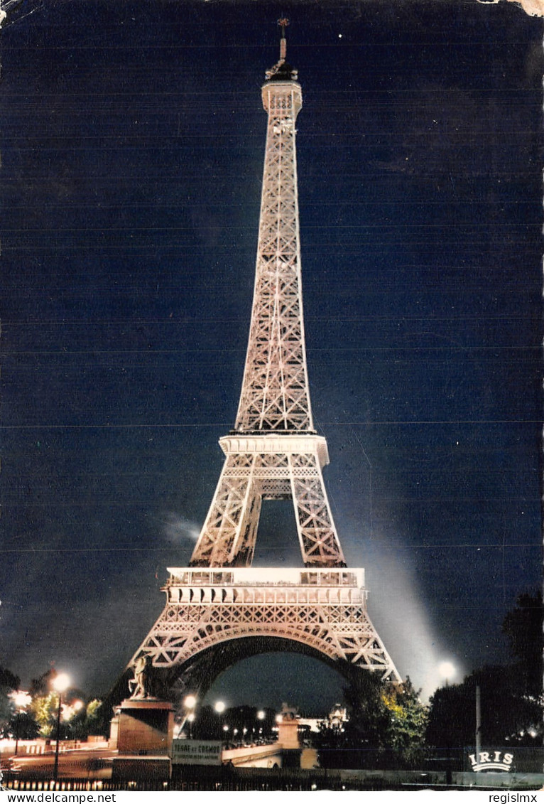 75-PARIS LA TOUR EIFFEL ILLUMINEE-N°T1082-F/0223 - Eiffeltoren