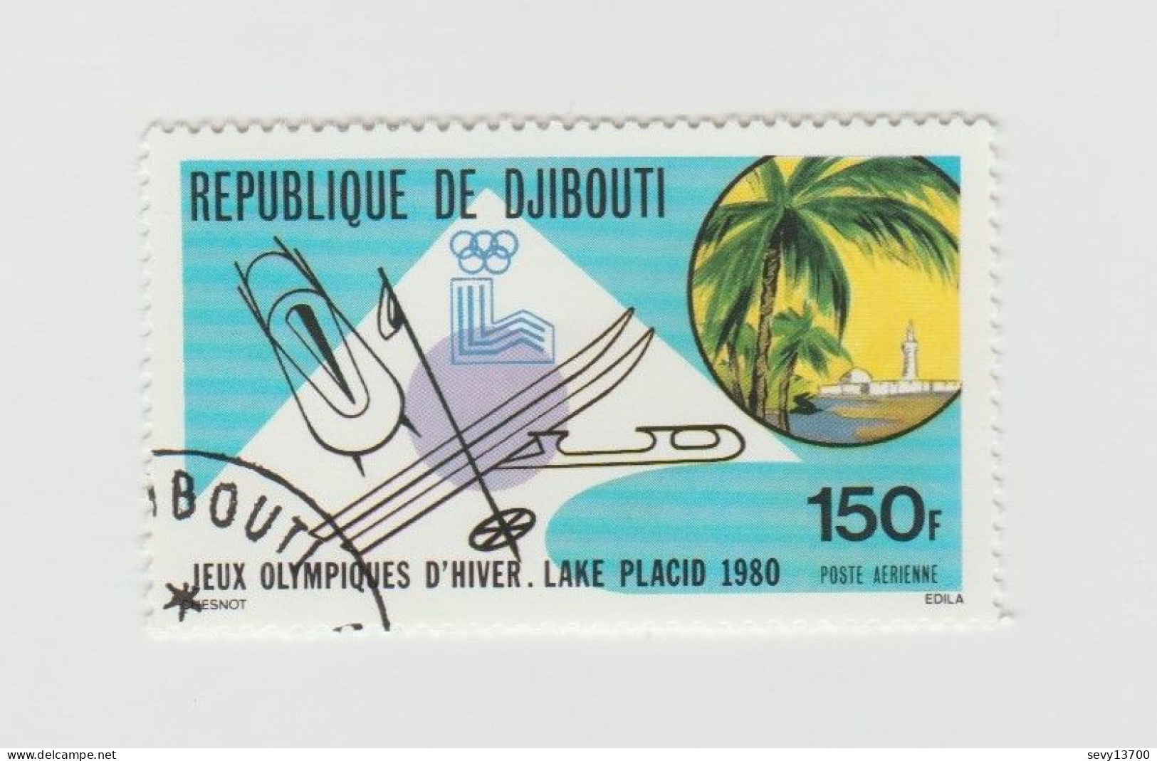 Djibouti 14 Timbres Jeux Olympiques De Moscou Los Angeles Lake Placid Coupe Du Monde Foot Ball Basket Marathon - Djibouti (1977-...)