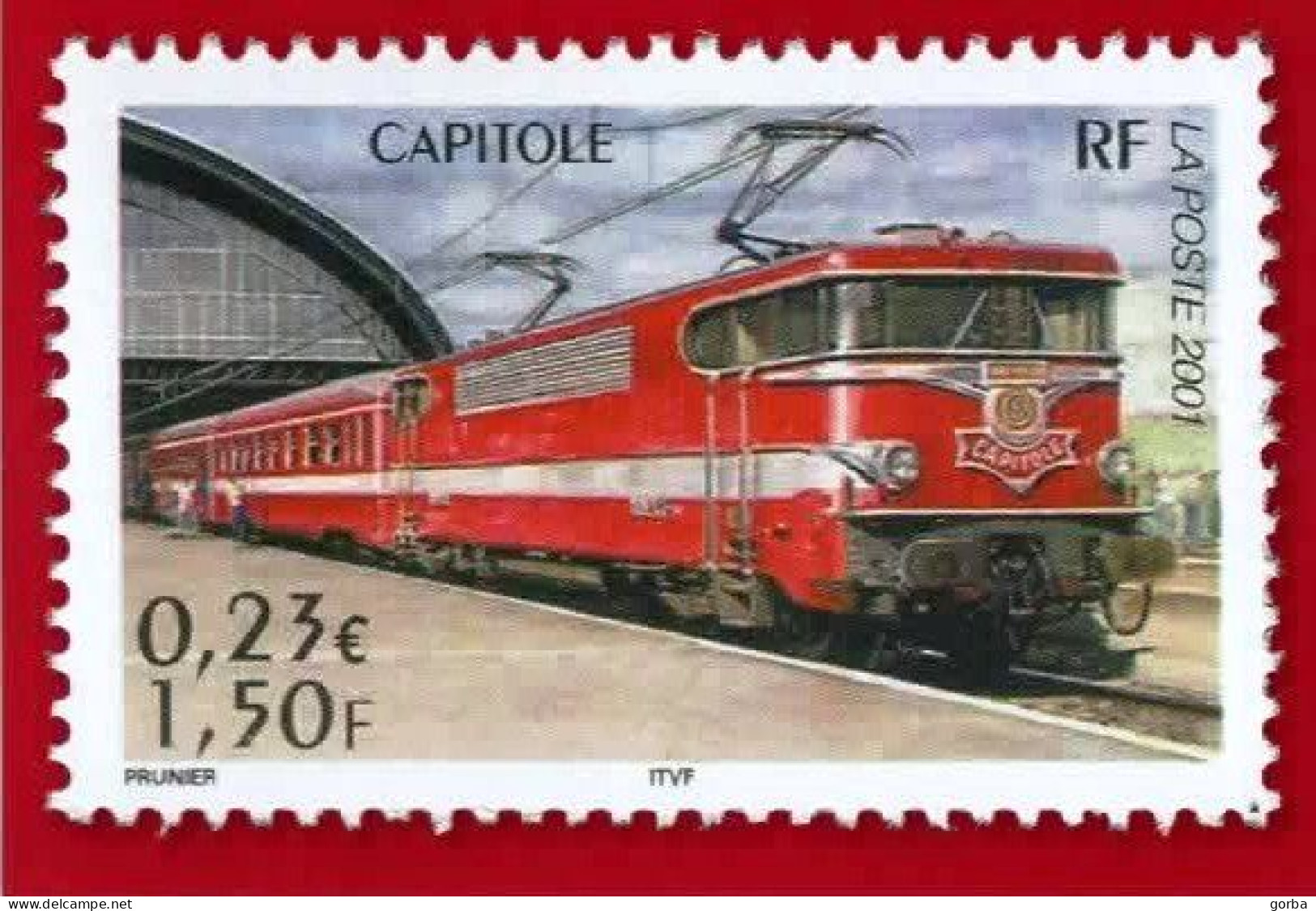 *FRANCE - Entier Postal - Carte Maximum Postale Légende Du Rail - Timbre "Capitole" 2001 - Autres & Non Classés