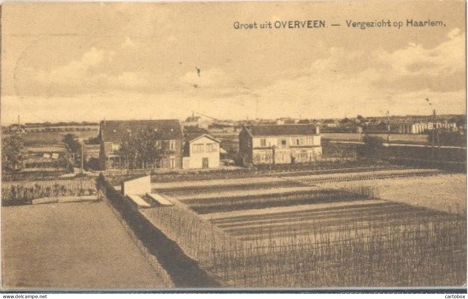 Groet Uit Overveen, Vergezicht Op Haarlem  (gemeente Bloemendaal) - Bloemendaal