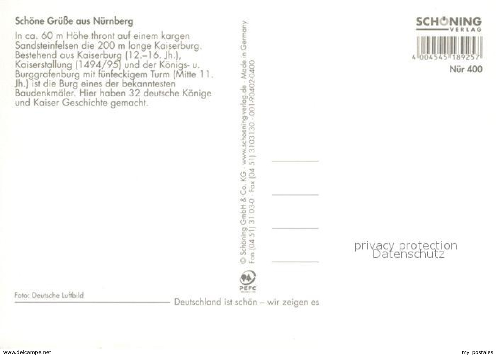 73255447 Nuernberg Fliegeraufnahme Mit Kaiserburg Nuernberg - Nuernberg