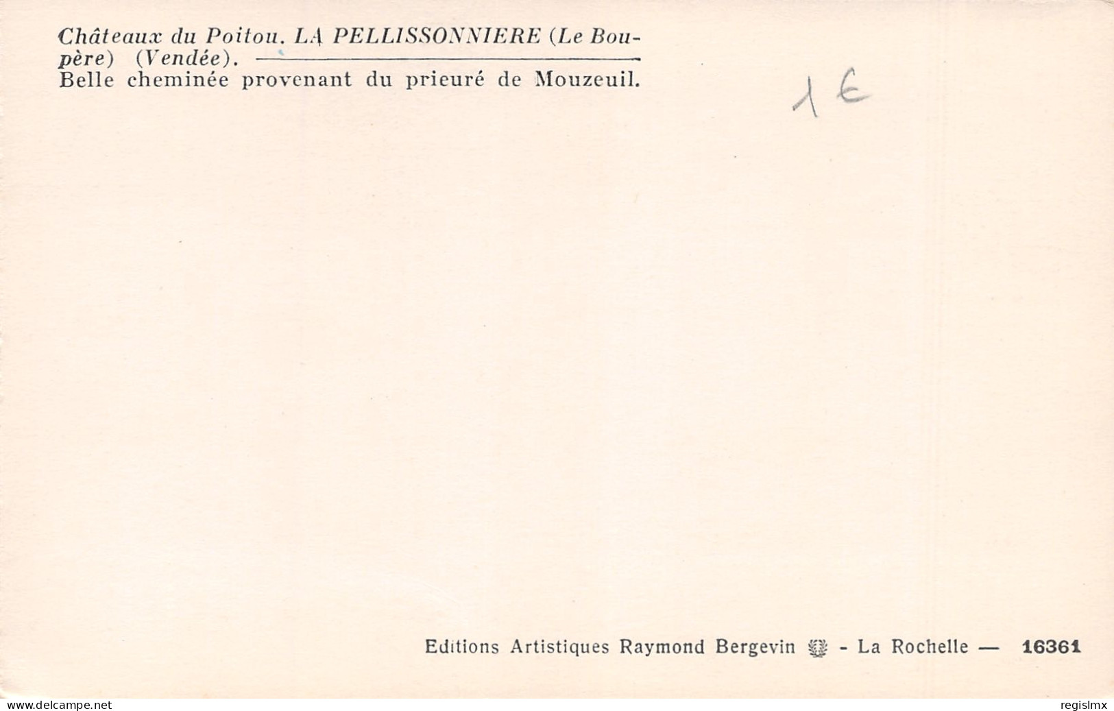 85-LE BOUPERE LA PELLISSONNIERE-N°T2500-E/0081 - Sonstige & Ohne Zuordnung