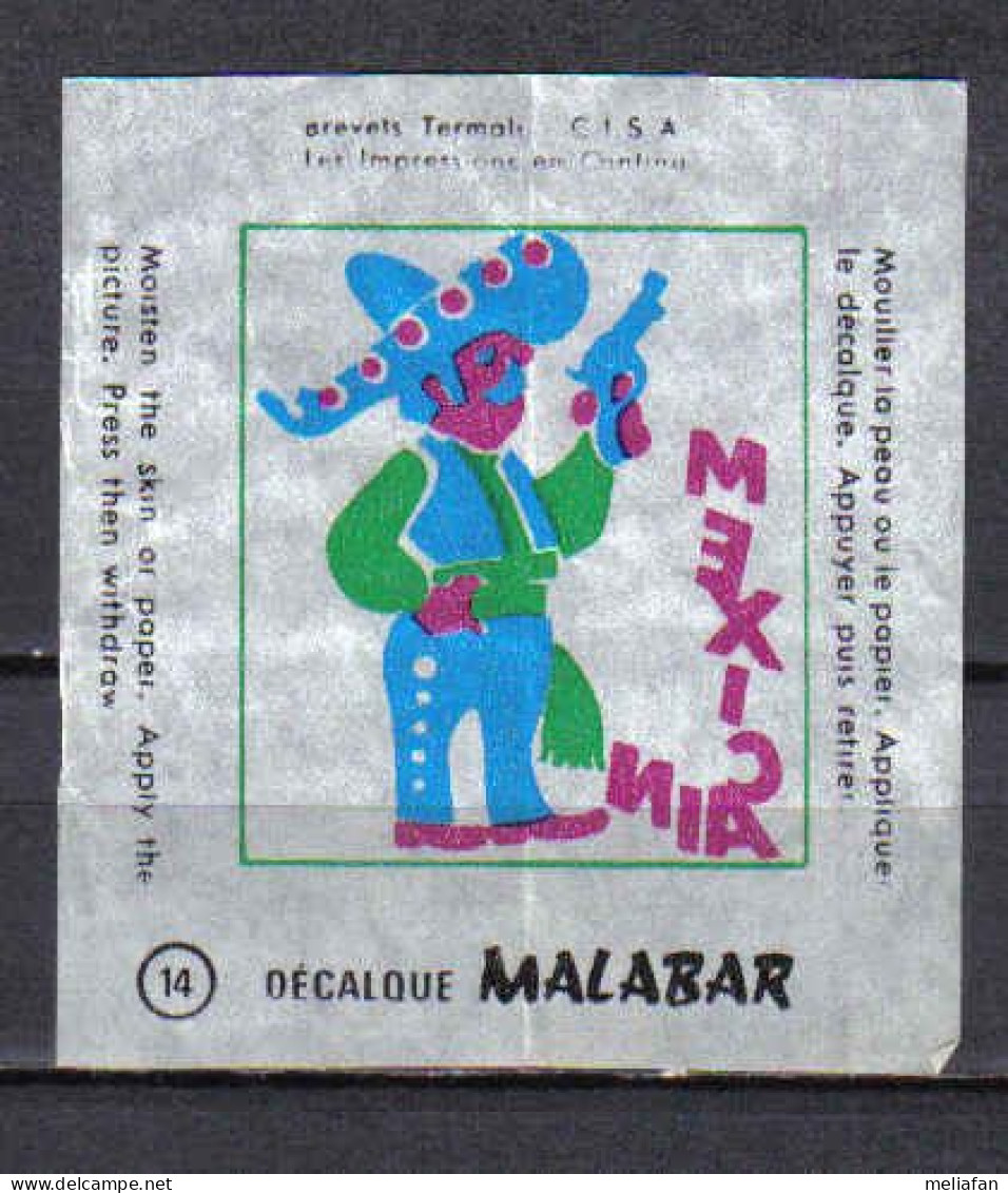 M027 - IMAGE DECALCOMANIE MALABAR - MEXICAIN - Sonstige & Ohne Zuordnung