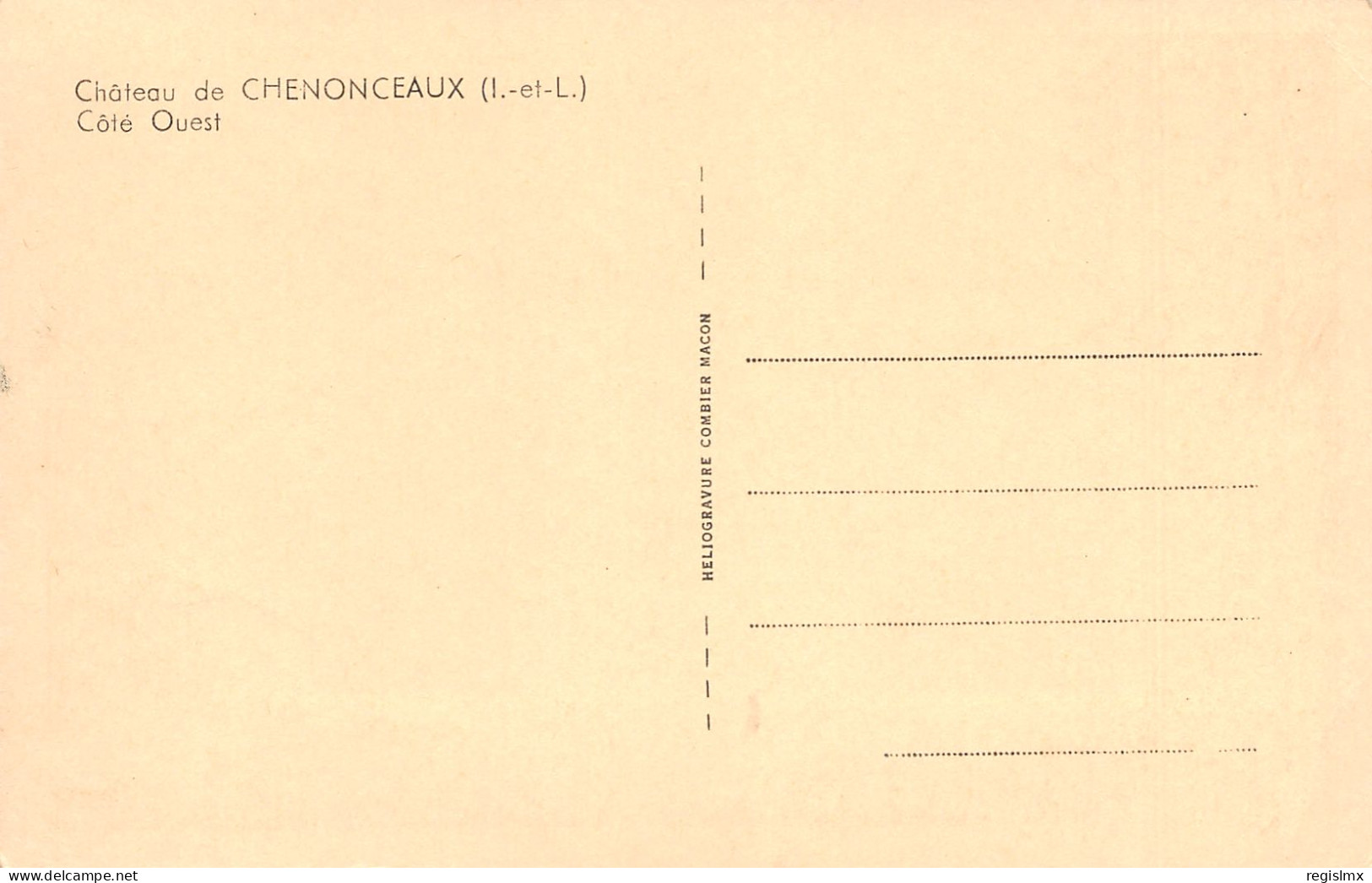 37-CHENONCEAUX-N°T2500-G/0077 - Chenonceaux