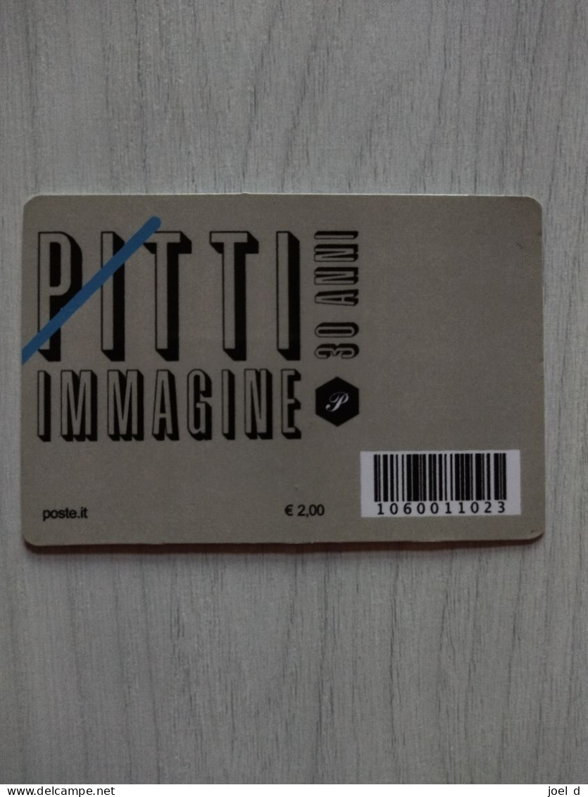 2019 ITALIA "PITTI IMMAGINE" Tessera Filatelica - Filatelistische Kaarten