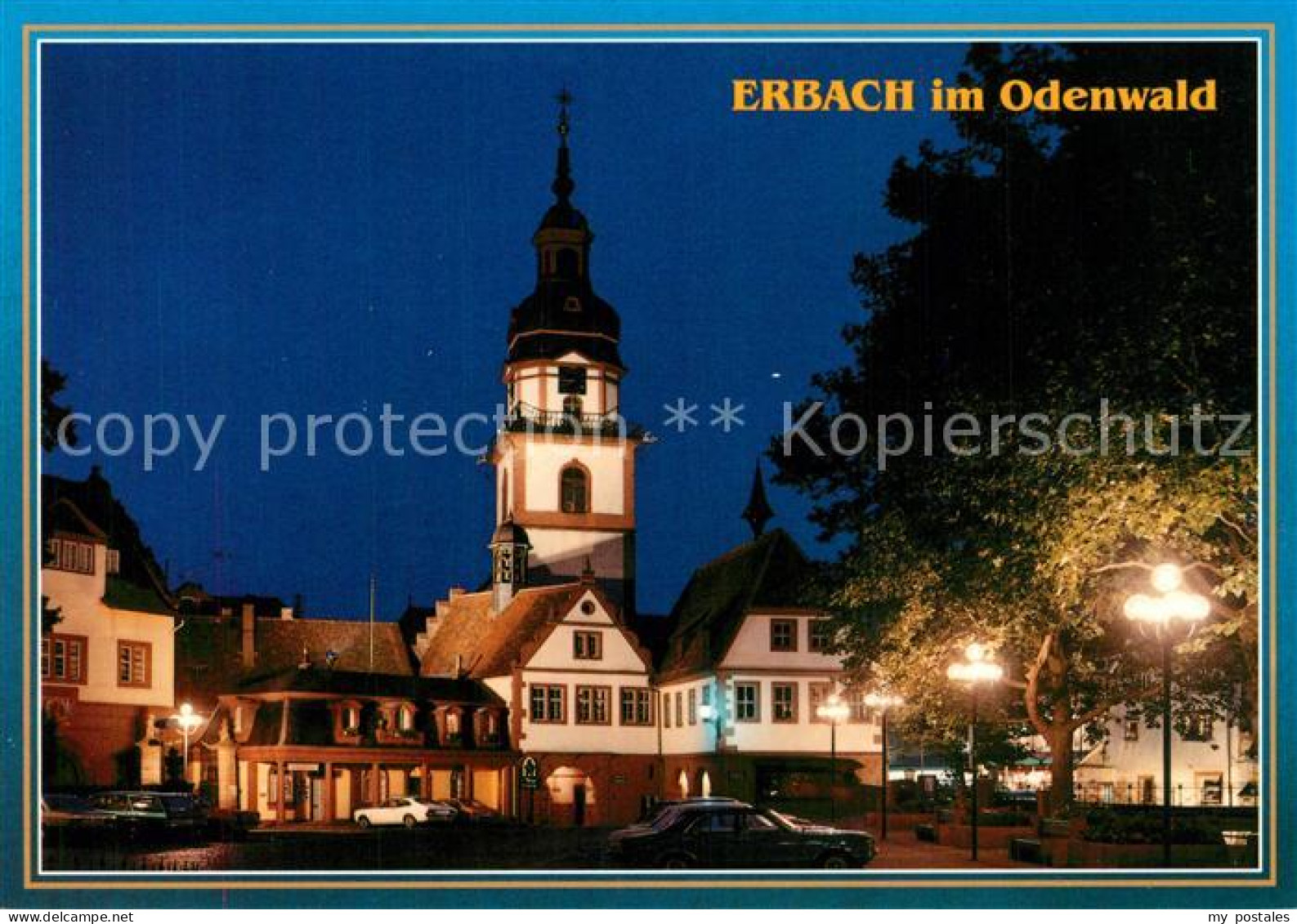 73255296 Erbach Odenwald Ev Stadtkirche Und Rathaus Erbach Odenwald - Erbach