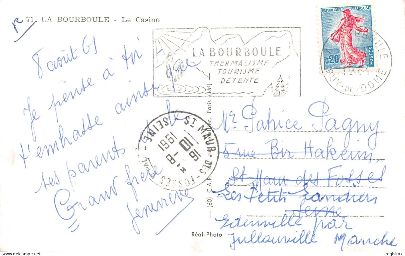63-LA BOURBOULE-N°T2502-G/0315 - La Bourboule