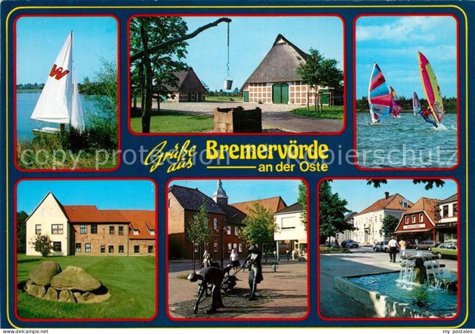 73255098 Bremervoerde Ostepartien Ziehbrunnen Park Schloss Plastik Brunnen Breme - Bremervörde