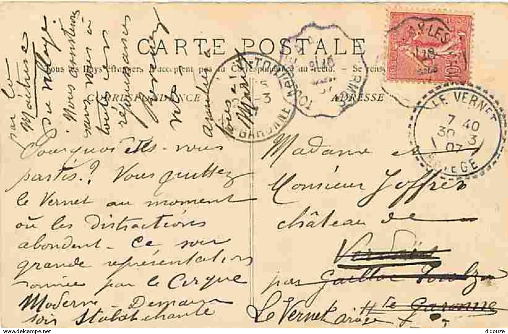 82 - Montauban - A Vol D'oiseau - Oblitération Ronde De 1907 - CPA - Voir Scans Recto-Verso - Montauban