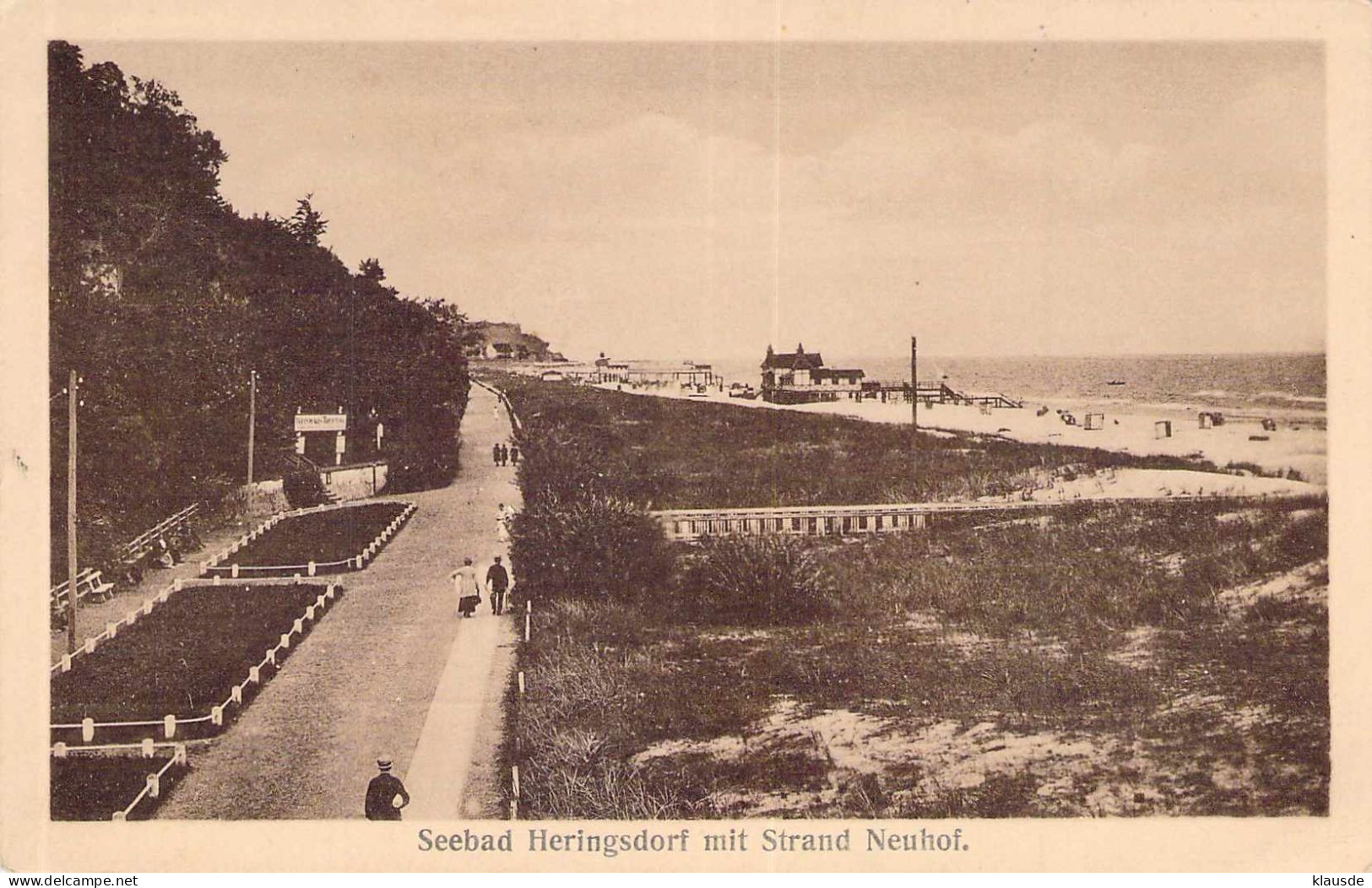 Seebad Heringsdorf Mit Strand Neuhof Gel.1922 - Usedom