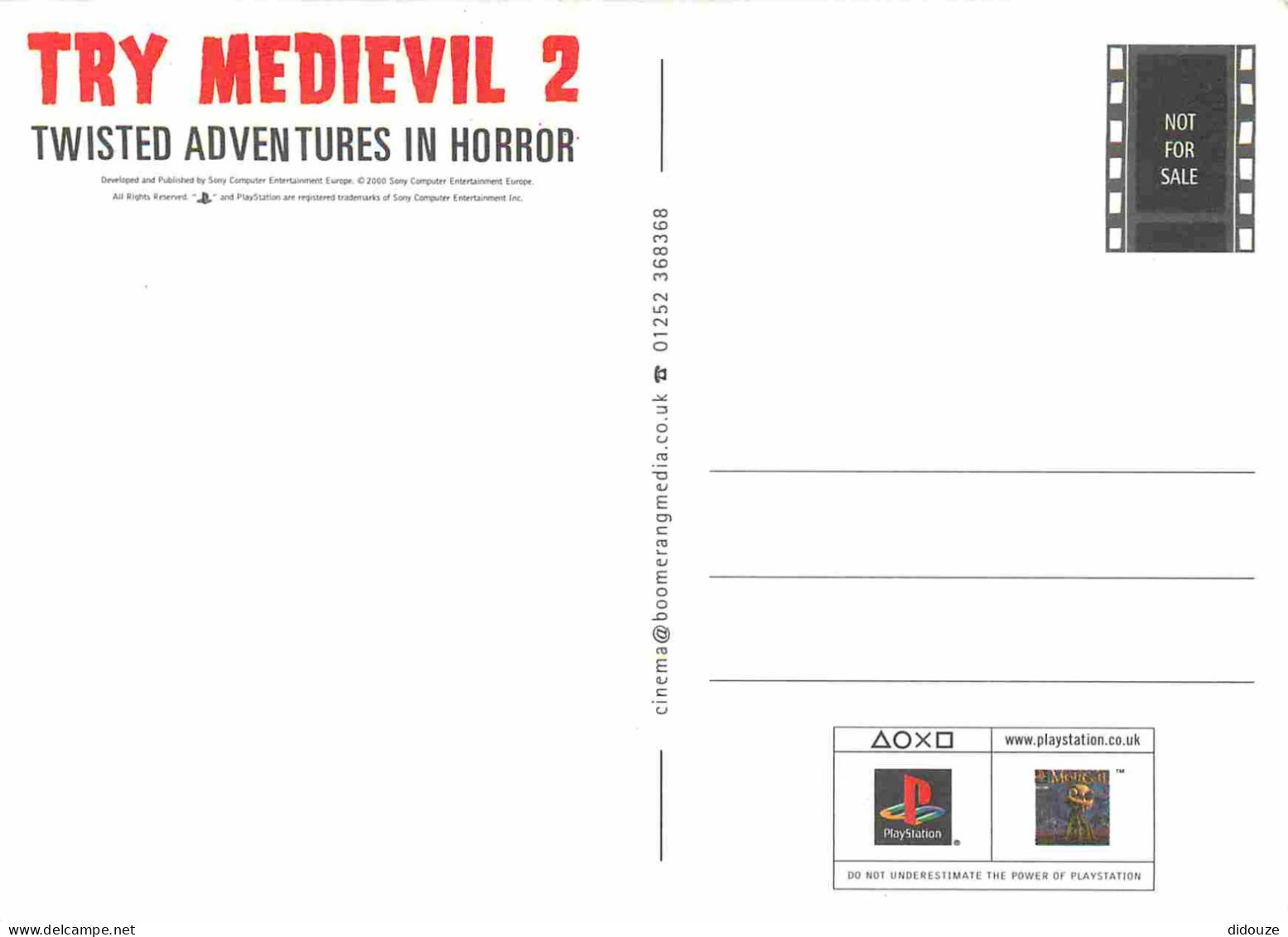 Cinema - Affiche De Film - Try Medievil 2 - CPM - Carte Neuve - Voir Scans Recto-Verso - Affiches Sur Carte