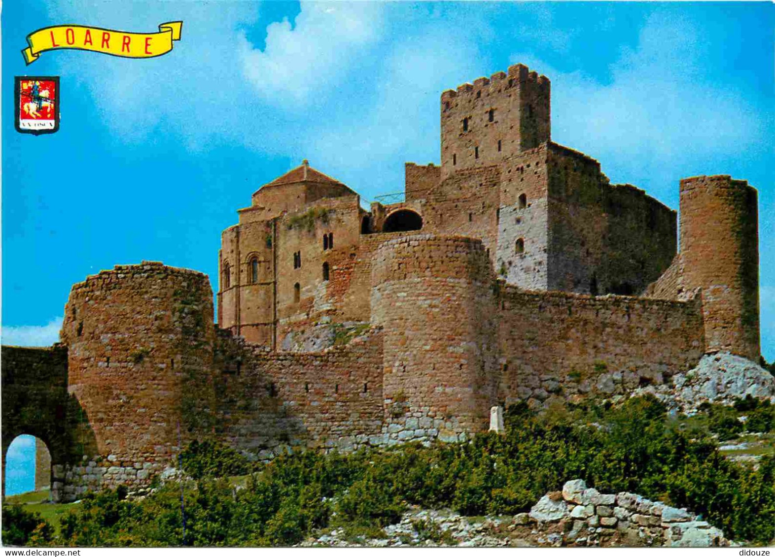 Espagne - Espana - Aragon - Huesca - Alto Aragon - Loarre - Castillo Romenico Siglo XI - Lado De Levante Y Entrada Princ - Huesca