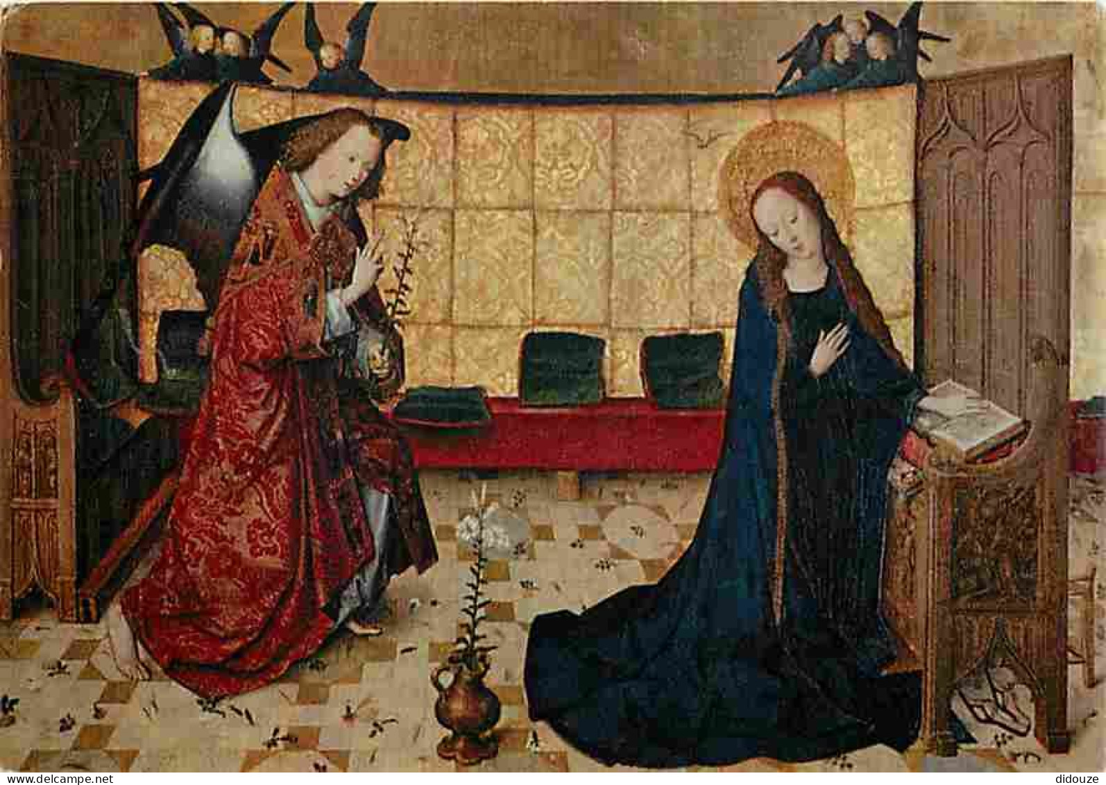Art - Peinture Religieuse - Boodschap Van De Engel - Meester Van Het Maria-leven - Munchen - Alte Pinakothek - Flamme Po - Gemälde, Glasmalereien & Statuen