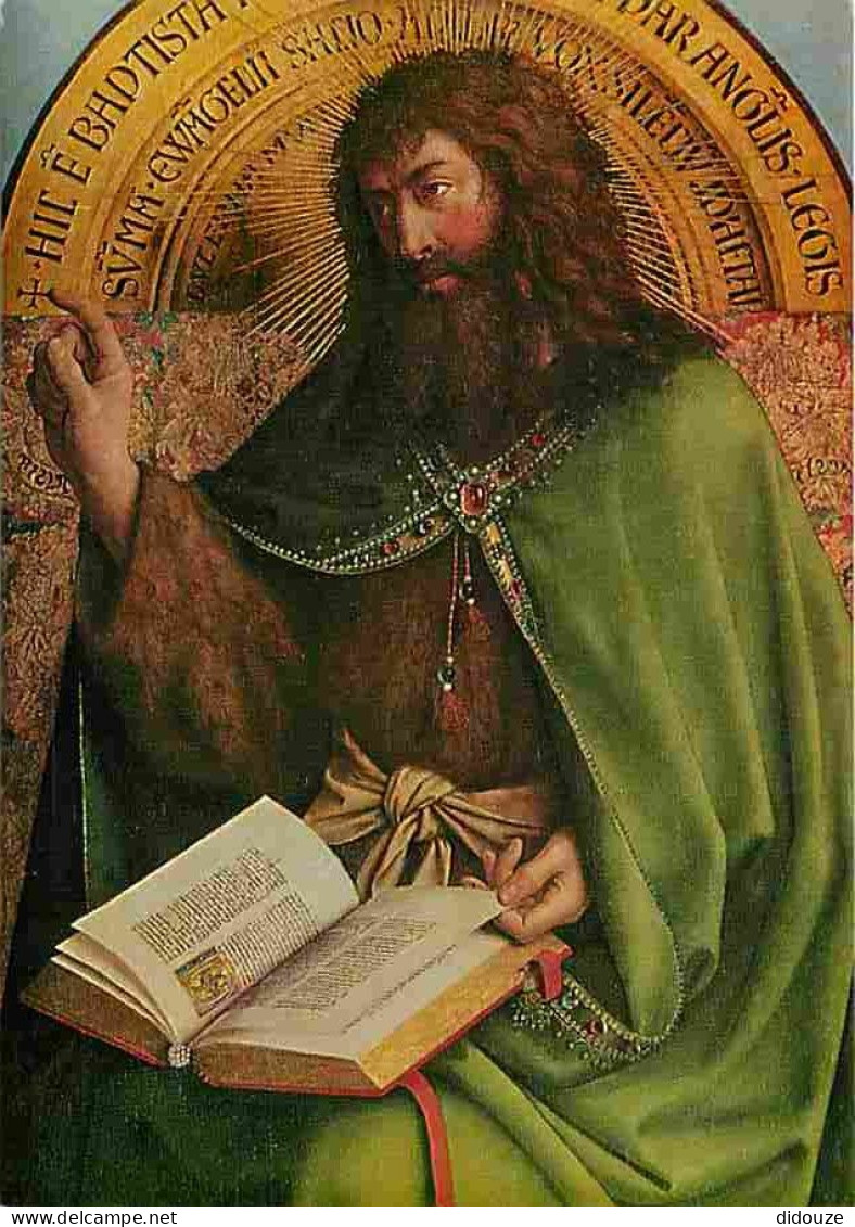Art - Peinture Religieuse - Van Eyck - Het Lam Gods - Saint Jean Baptiste - Gent - Sint-Baafskathedraal - CPM - Voir Sca - Tableaux, Vitraux Et Statues