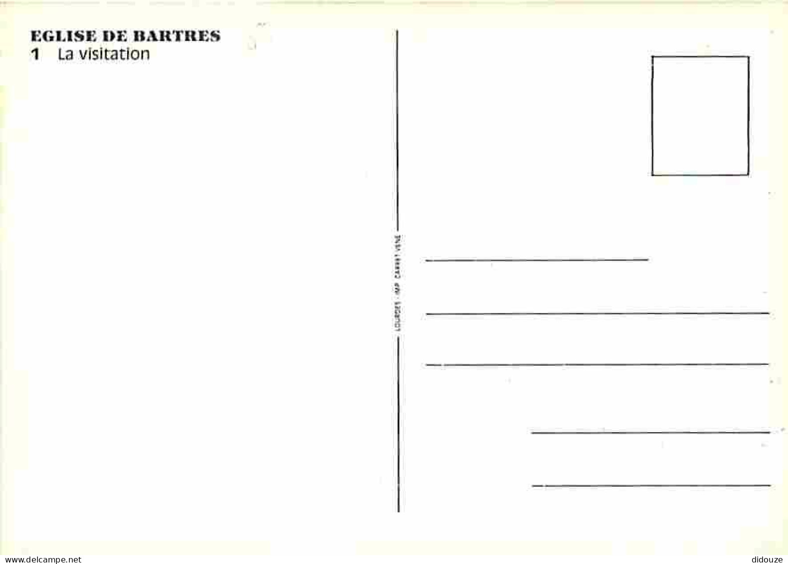 Art - Art Religieux - Eglise De Bartres - La Visitation - CPM - Voir Scans Recto-Verso - Gemälde, Glasmalereien & Statuen