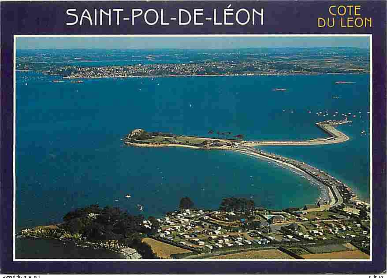 29 - Saint Pol De Léon - La Plage Sainte Anne - La Pointe De Pempoul - Vue Aérienne - Flamme Postale - Voir Scans Recto  - Saint-Pol-de-Léon