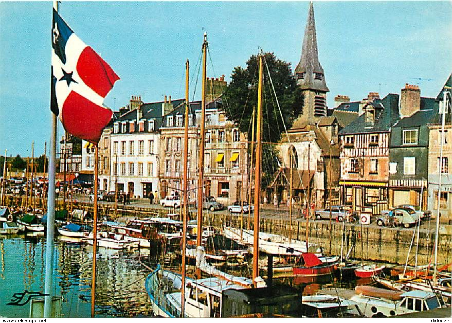 14 - Honfleur - Le Bassin Des Yachts - Automobiles - 2CV - CPM - Voir Scans Recto-Verso - Honfleur