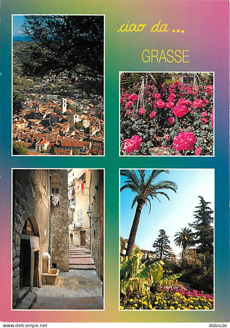 06 - Grasse - Multivues - Fleurs - CPM - Carte Neuve - Voir Scans Recto-Verso - Grasse