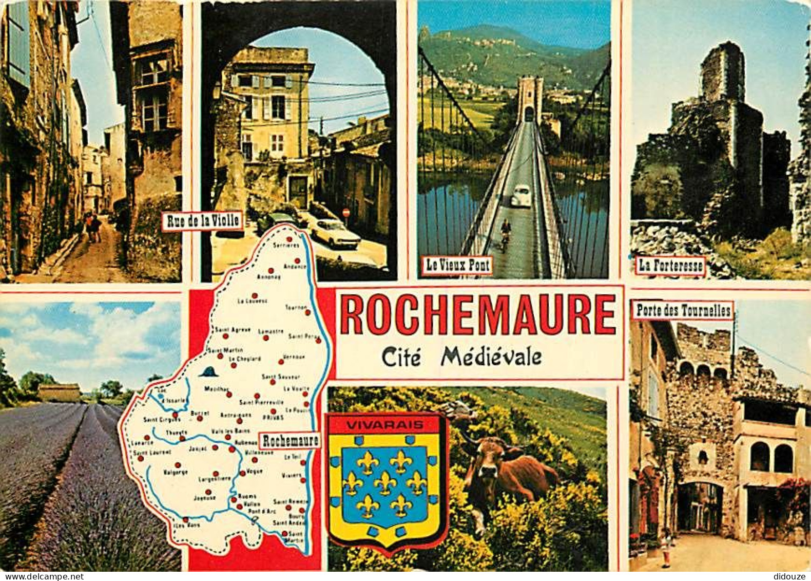 07 - Rochemaure - Multivues - Blasons - Carte Géographique - CPM - Voir Scans Recto-Verso - Rochemaure