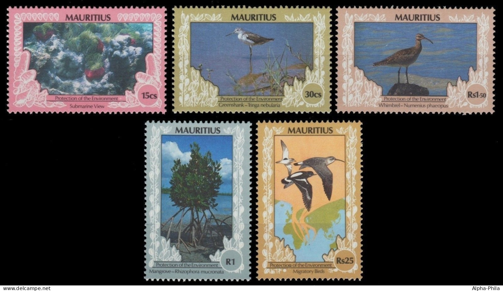 Mauritius 1990 - Mi-Nr. 714-718 ** - MNH - Fauna - Flora - Maurice (1968-...)