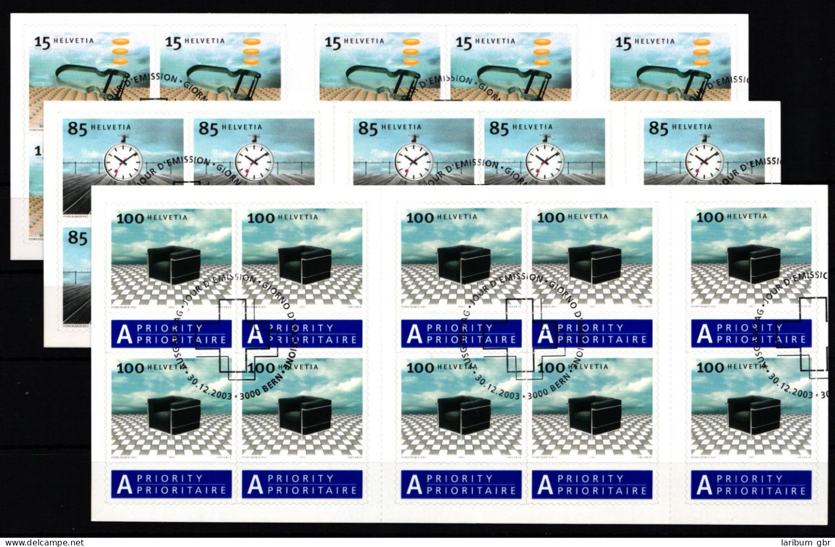 Schweiz MH 0-134 - 0-136 Gestempelt #KB780 - Carnets