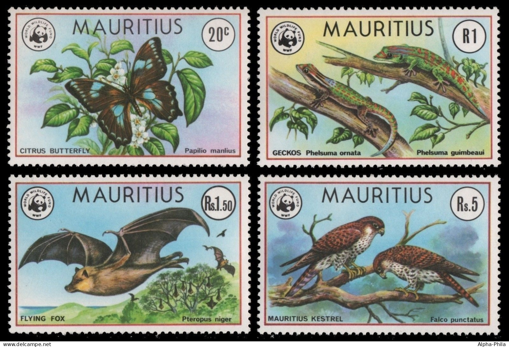 Mauritius 1978 - Mi-Nr. 463-466 ** - MNH - Wildtiere / Wild Animals - Mauricio (1968-...)