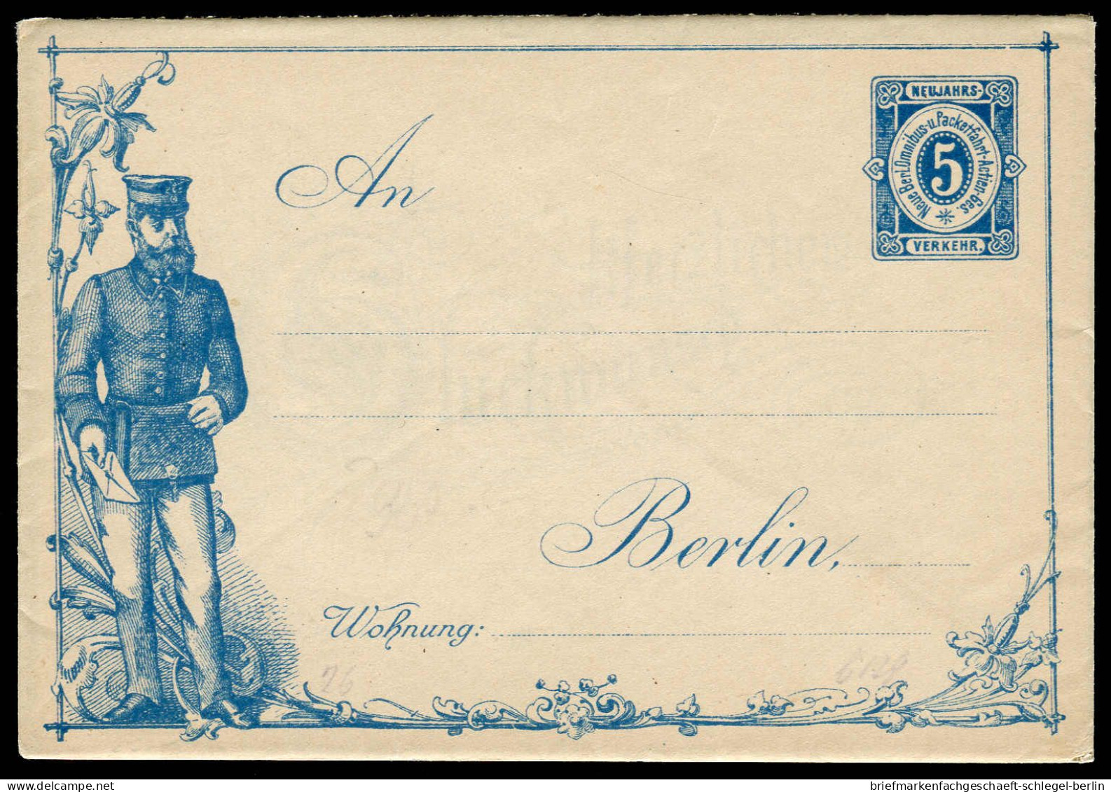 Deutsches Reich Stadtpost, 1886, Brief - Postes Privées & Locales
