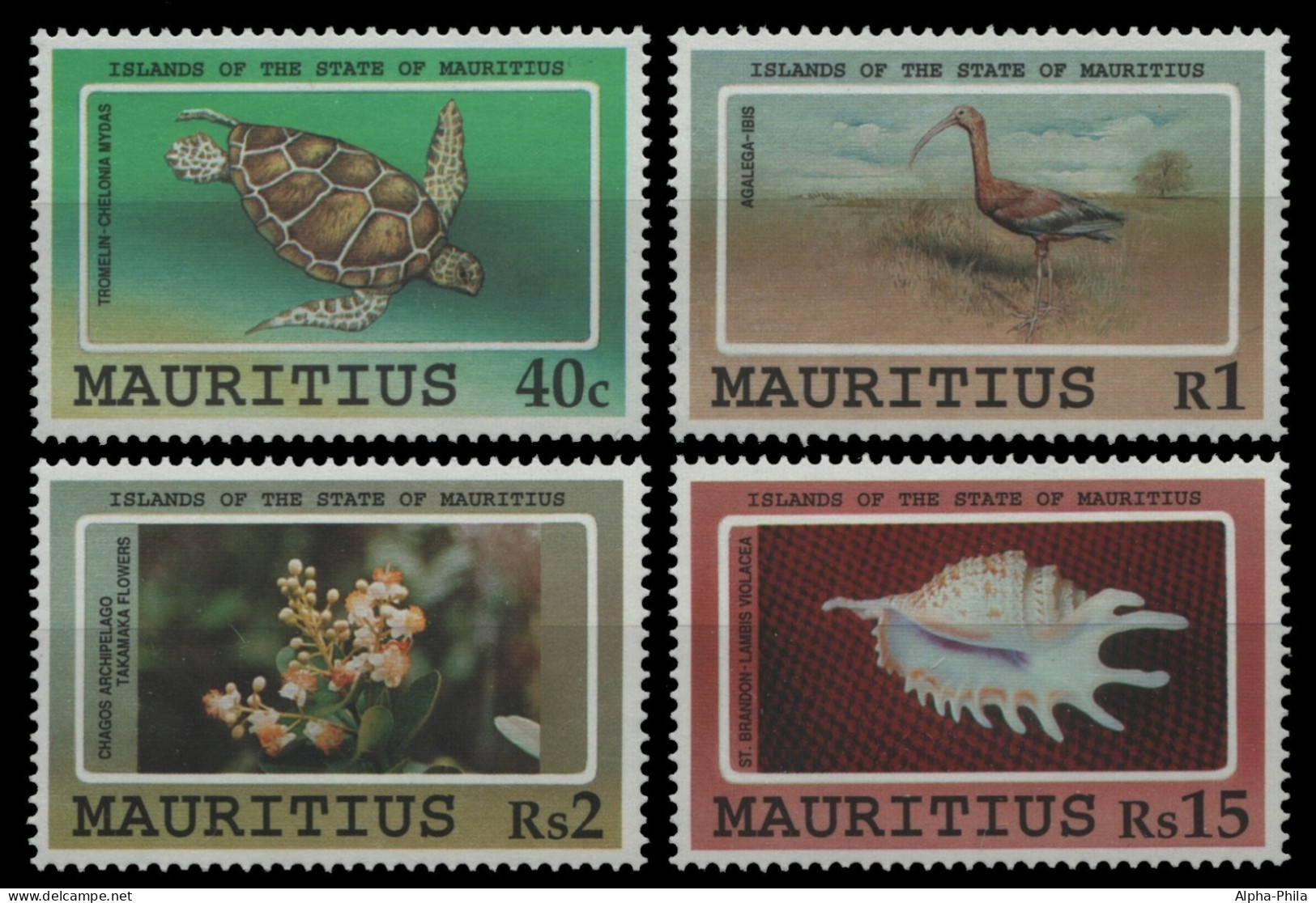 Mauritius 1991 - Mi-Nr. 734-737 ** - MNH - Fauna & Flora - Mauricio (1968-...)