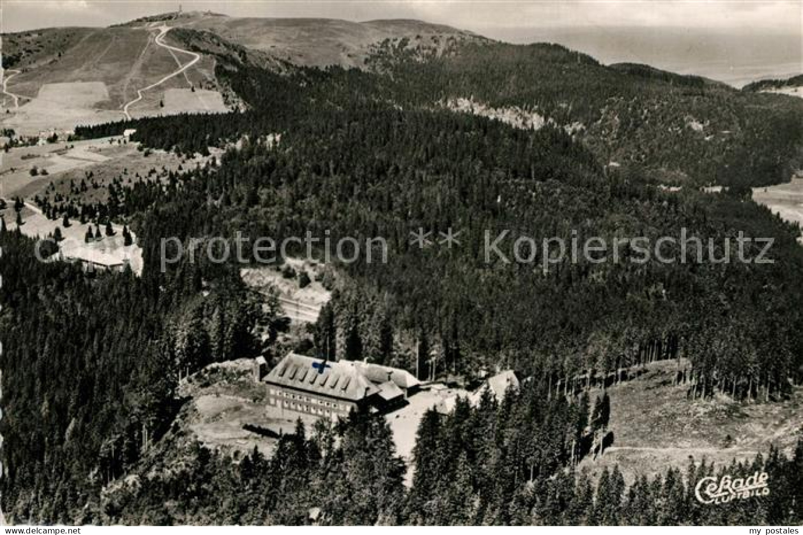 73254955 Feldberg Schwarzwald Kinderheilstaette Caritashaus Fliegeraufnahme Feld - Feldberg