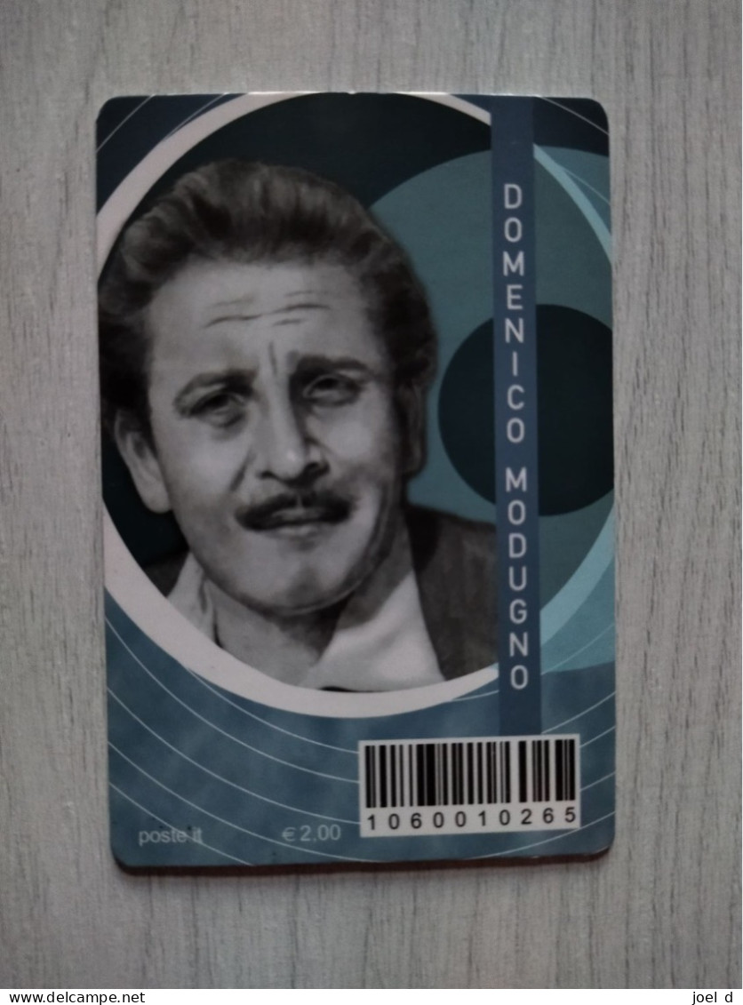 2018 ITALIA "DOMENICO MODUGNO"tessera Filatelica - Philatelic Cards