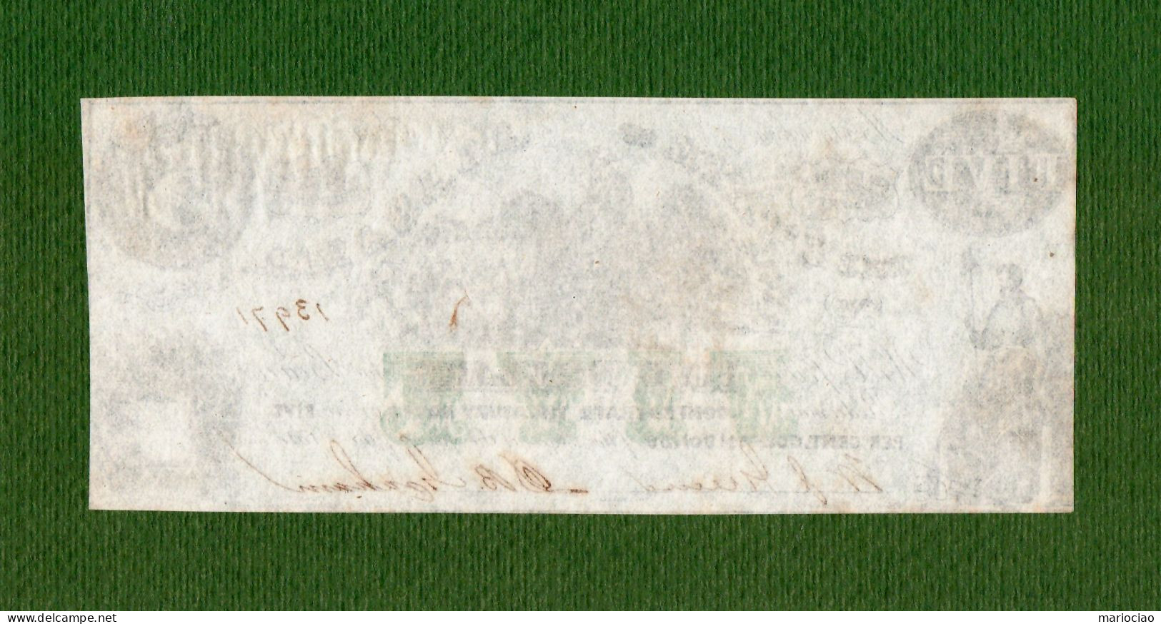 USA Note CIVIL WAR The State Of Alabama 1864 $5 Redeemable In CONFEDERATE Treasury Notes SLAVES - Valuta Van De Bondsstaat (1861-1864)