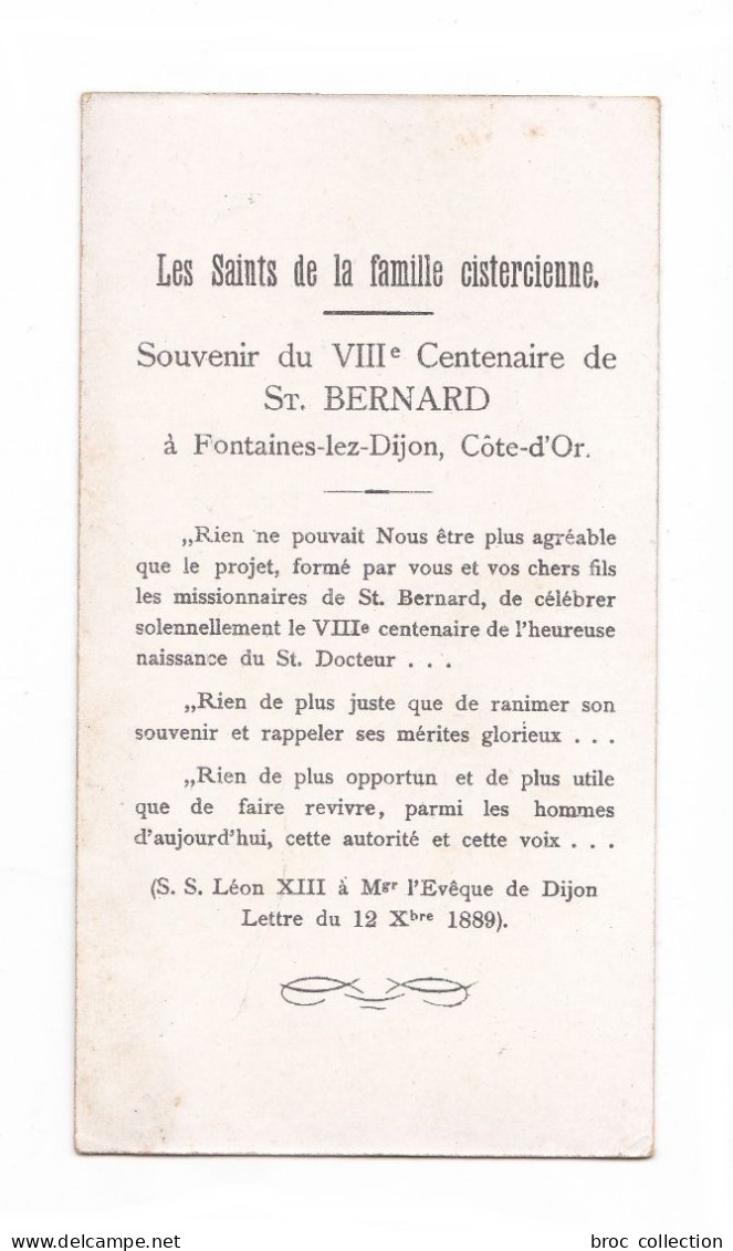 Saint Étienne Harding, Troisième Abbé De Citeaux, VIIIe Centenaire De Saint Bernard, Fontaines-lès-Dijon, 1891 - Devotion Images