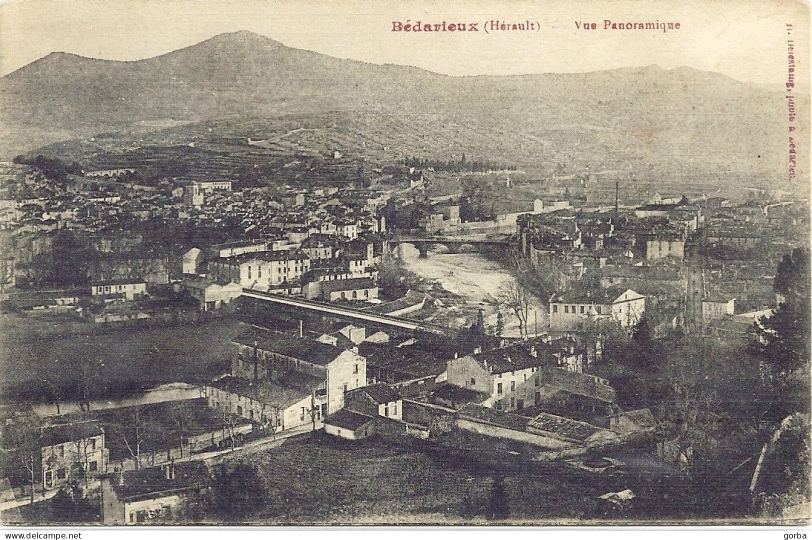 *CPA  - 34 - BEDARIEUX - Vue Panoramique - Bedarieux