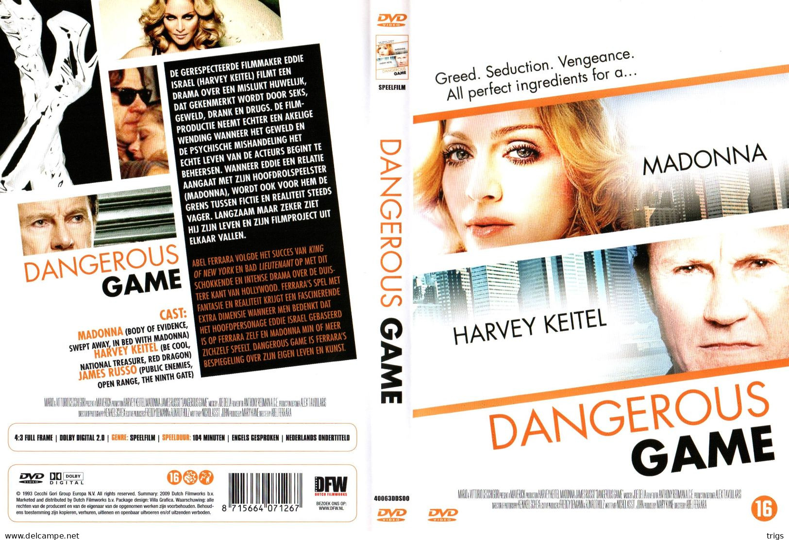 DVD - Dangerous Games - Drama