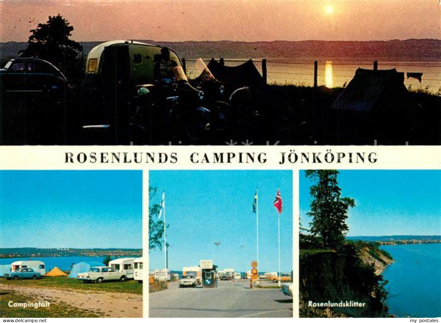 73254790 Joenkoeping Rosenlunds Camping Rosenlundsklitter Abendsonne Joenkoeping - Schweden
