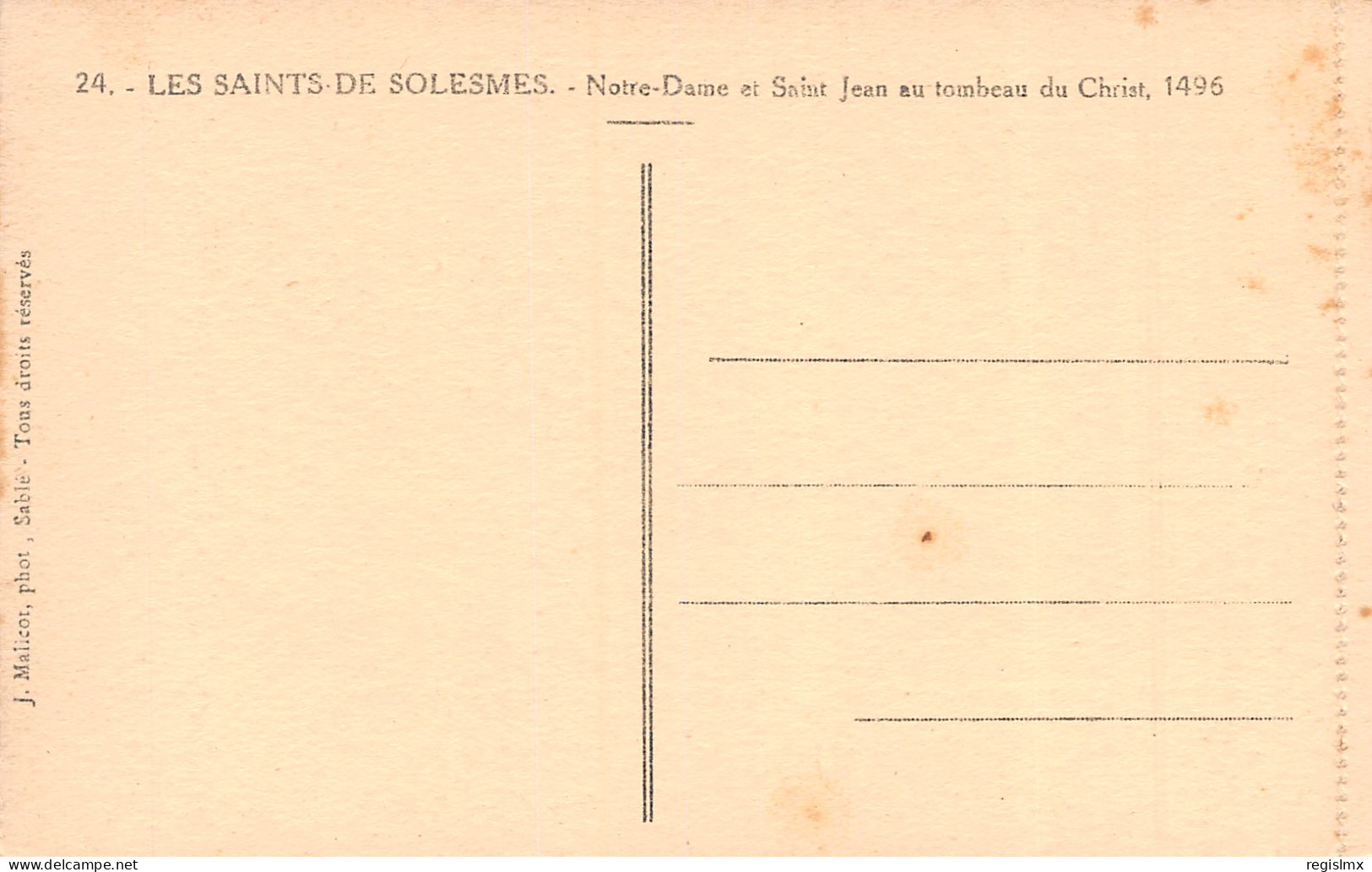 72-SOLESMES LES SAINTS-N°T2506-B/0173 - Solesmes