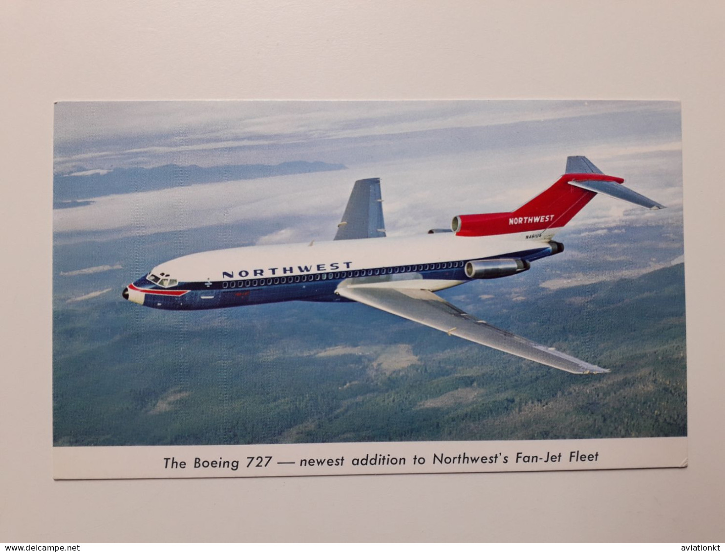 Airline Issued Card. Northwest B 727 - 1946-....: Ere Moderne