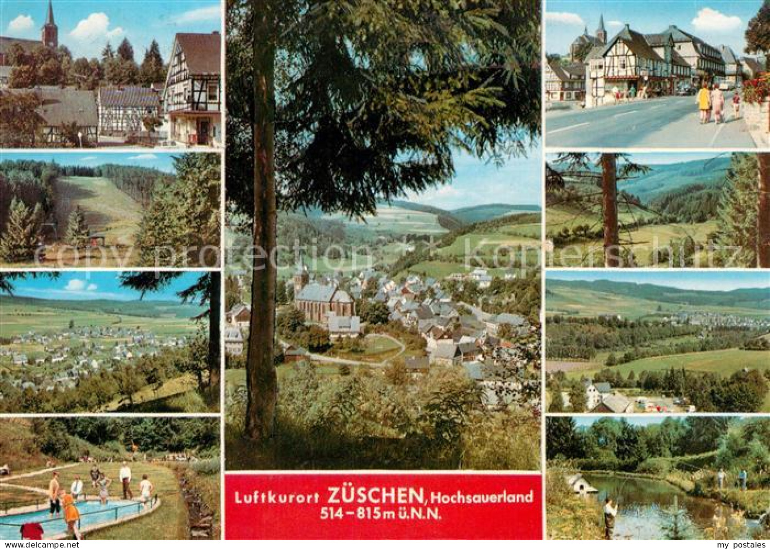 73254719 Zueschen Sauerland Panorama Luftkurort Wassertreten Hauptstrasse Fachwe - Winterberg