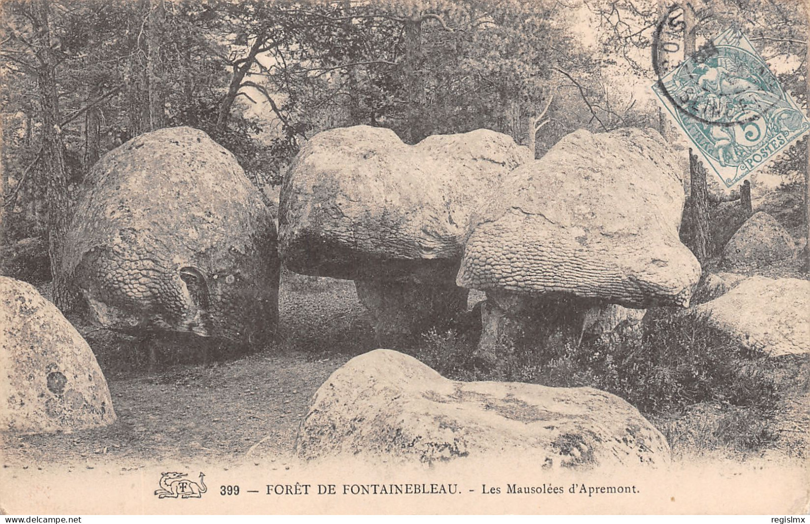 77-FONTAINEBLEAU LA FORET LES MAUSOLEES D APREMONT-N°T2507-B/0235 - Fontainebleau
