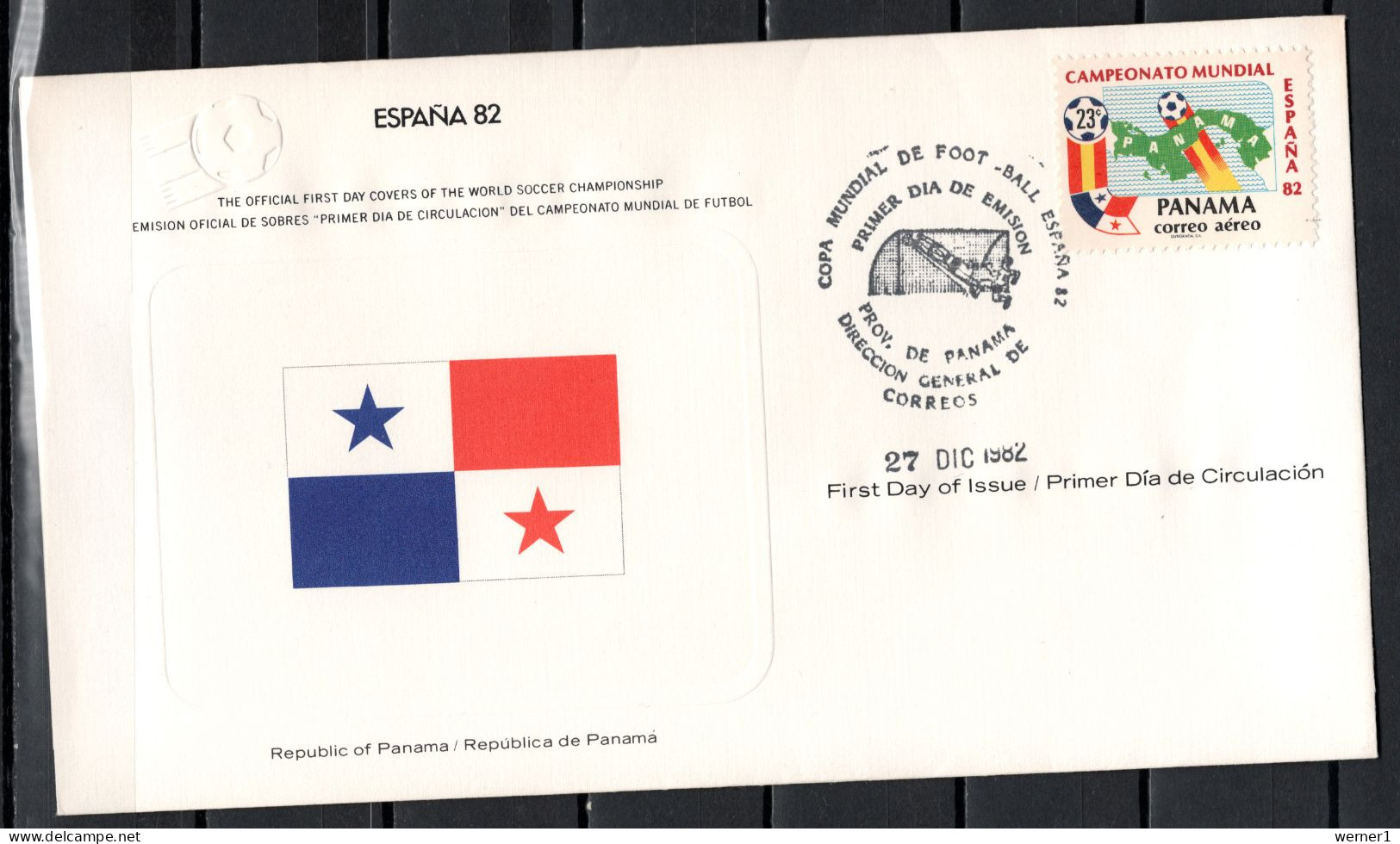 Panama 1982 Football Soccer World Cup Commemorative FDC - 1982 – Espagne