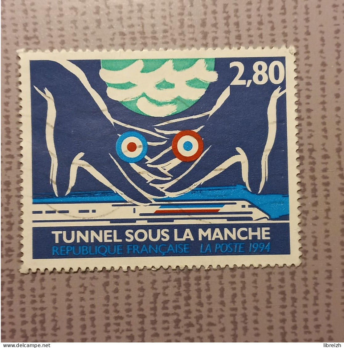Tunnel Sous La Manche  N° 2881  Année 1994 - Gebraucht