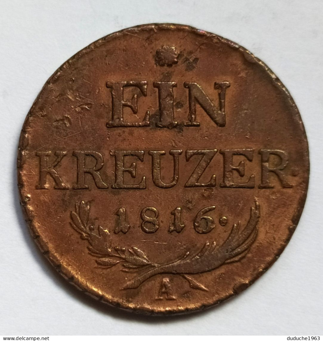 Autriche - 1 Kreuzer 1816 A - Oostenrijk